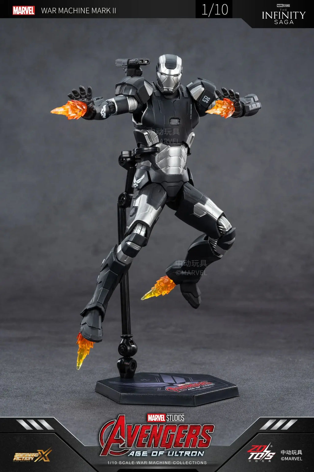 ZD Toys Iron Man MK15 MK16 War Machine MK2 Action Figure Iron Man Mk47 MK35 Red Snapper 1/10 Scale Iron Man Collections Gift