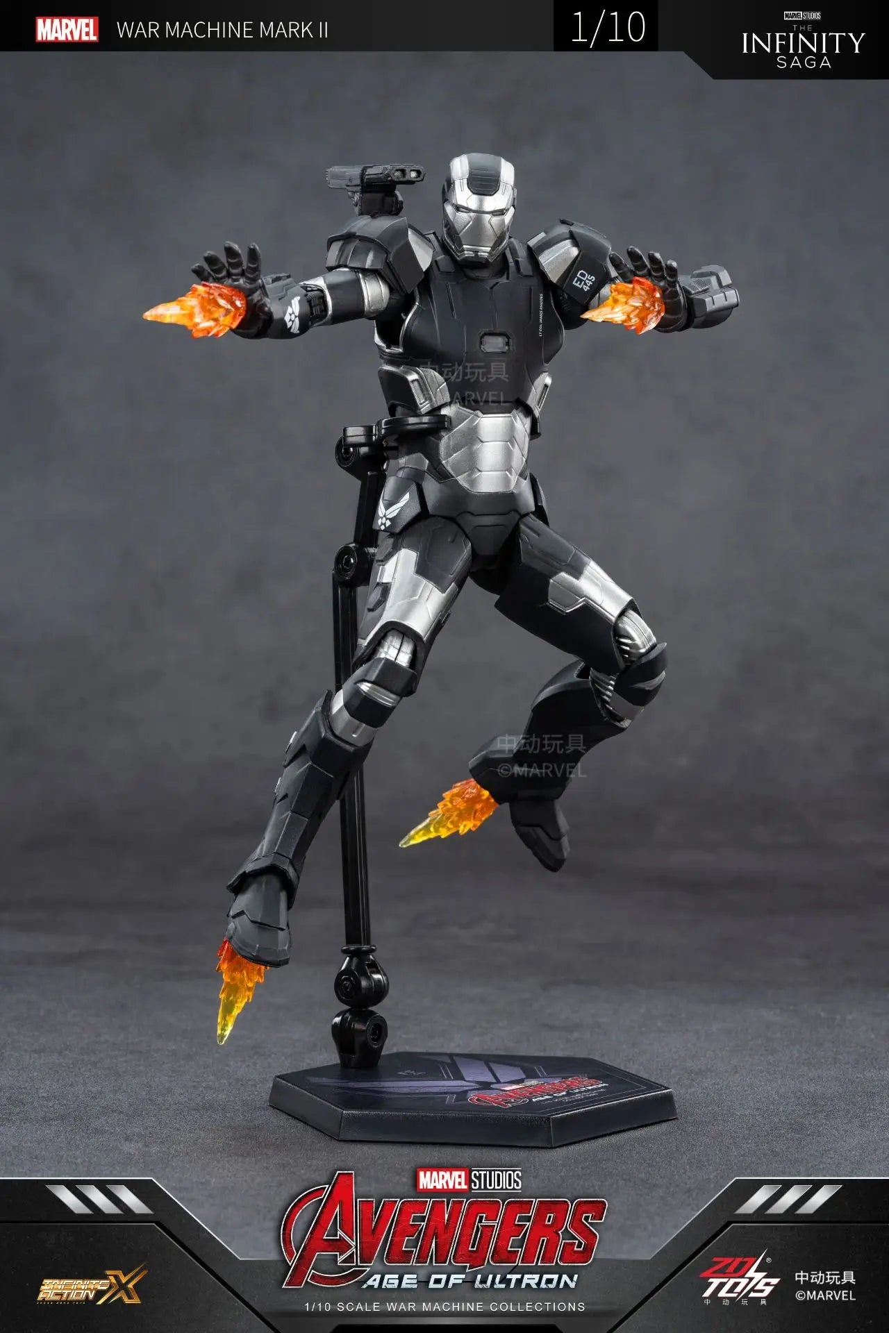 ZD Toys Iron Man MK15 MK16 War Machine MK2 Action Figure Iron Man Mk47 MK35 Red Snapper 1/10 Scale Iron Man Collections Gift
