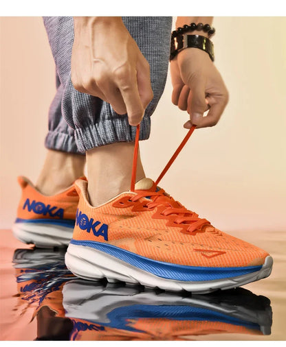 Men's Running Shoes Luxury Shoes Trainer Race Jogging Cushioning Outdoor Breathable Couple Non-Slip Sneakers Mesh Off-road Shoes