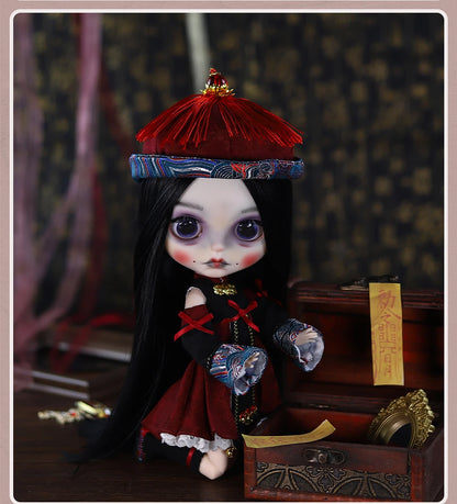 ICY DBS Blyth 1/6 Doll Hand drawn Set Zombie Set Long Eyelash Sleeping Eye Doll Set SD