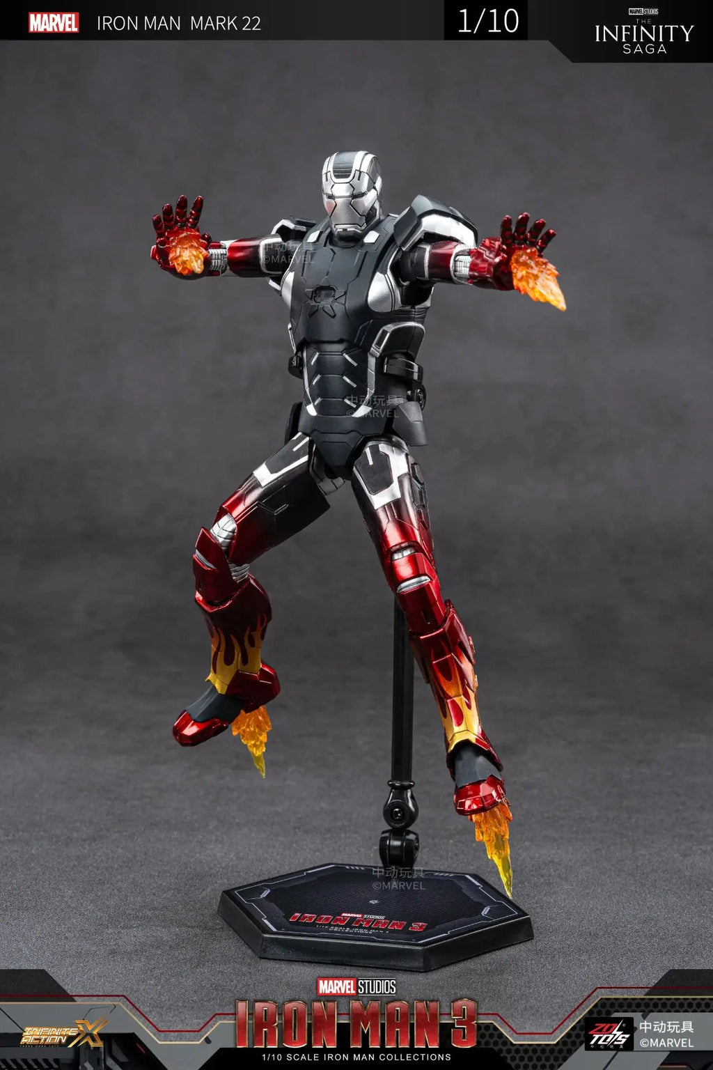 ZD Iron Man Figure Legends Iron Man Mk41 Mk47 Tank MK24 Iron Patriot 2.0 MK35 Red Snapper 1/10 Scale Iron Man Collections Gift