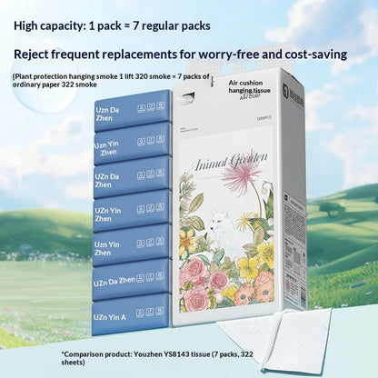 3PCS Family Pack 4-Layer Thickened and Enlarged 1280 Large Capacity Napkins with No Dropping, Absorbent Hanging Face Towels