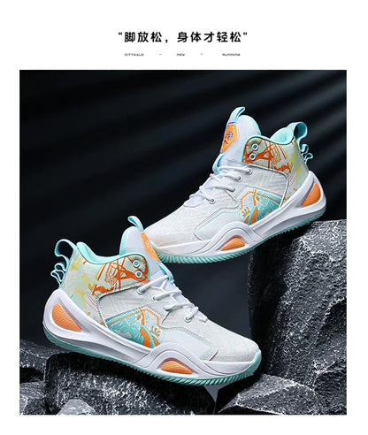 Men Basketball Shoes Trainer Unisex Breathable Athletic Sneakers Light Non-slip High Quality Unisex Outdoor Women Sports Shoes