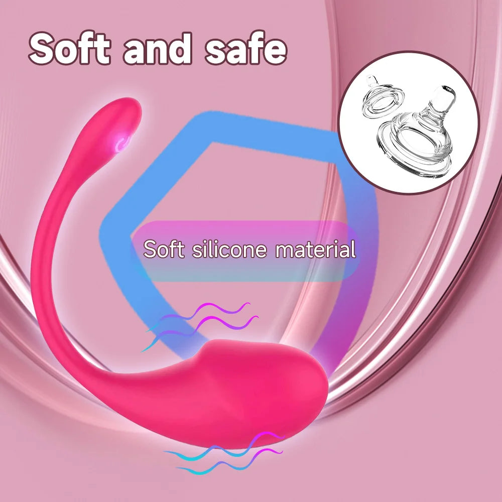 Wireless Bluetooth G Spot Vibrator for Women Dildo APP Remote Control Wear Clit Vibrating Egg Female Panties Sex Toys for Adults