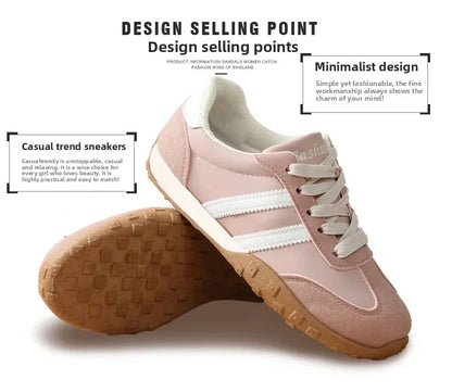 Adidas Women's Retro Sport Shoes Comfortable Flat Bottom Casual Shoes Soft Sole Unisex Spring Summer New Style Dequn Shoes