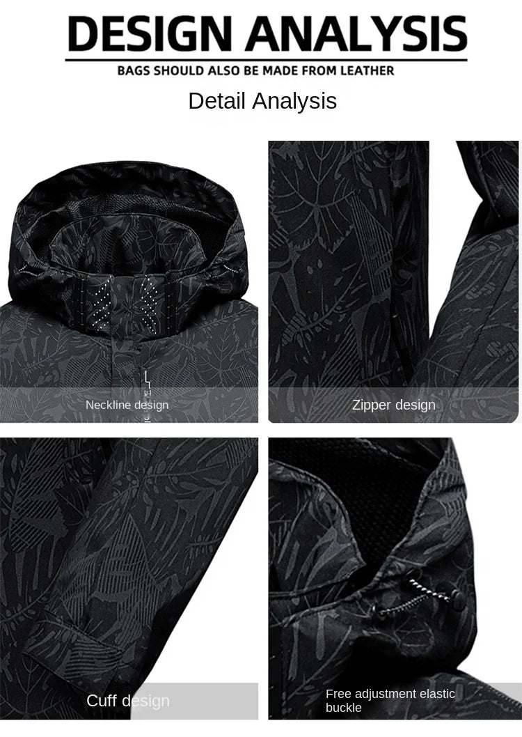 Men's Casual Zip-Up Windbreaker