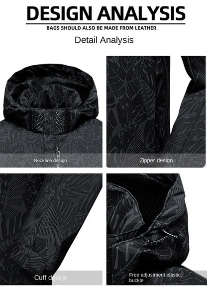 Men's Casual Zip-Up Windbreaker