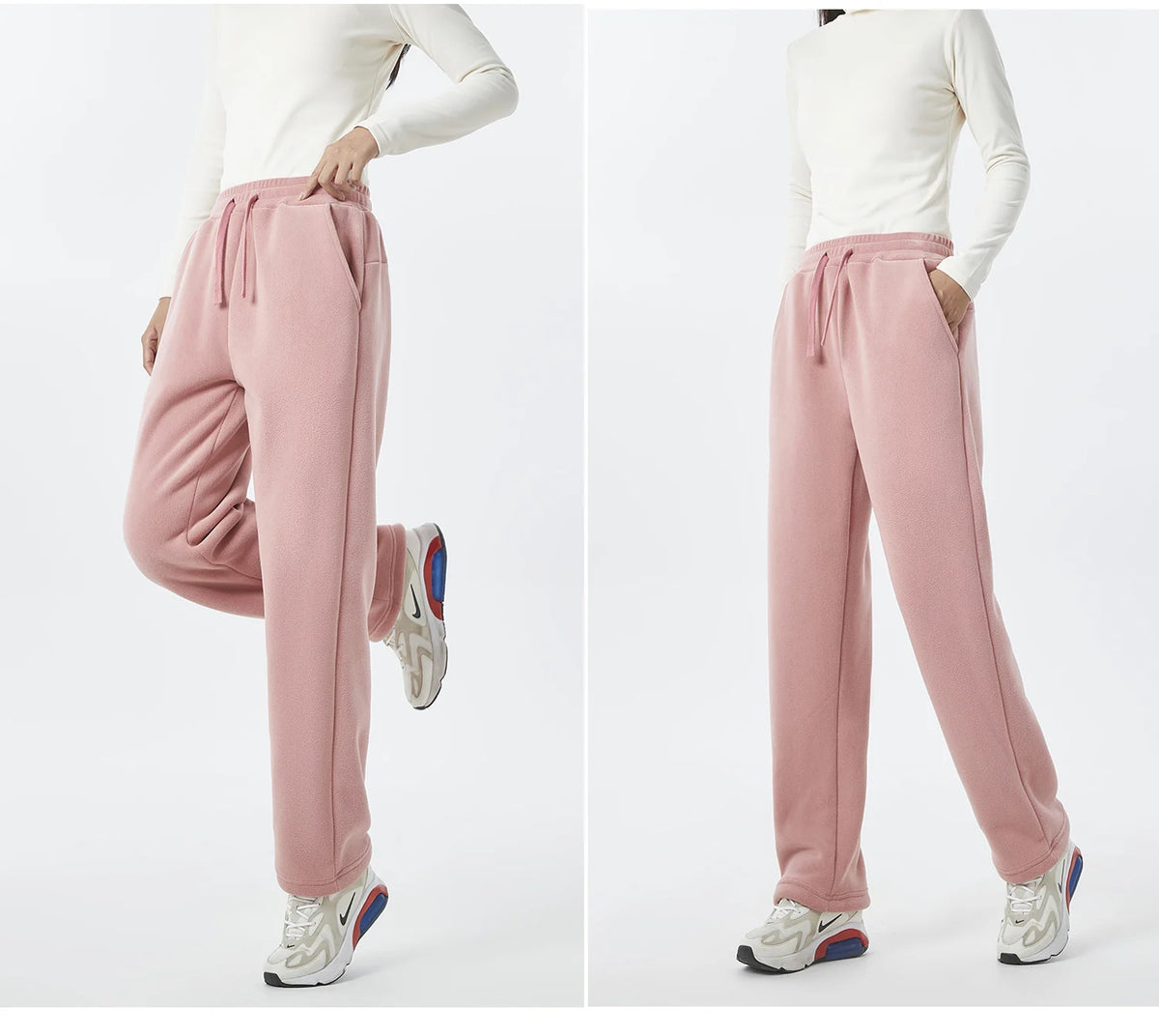 Fleece-Lined Drawstring Sweatpants