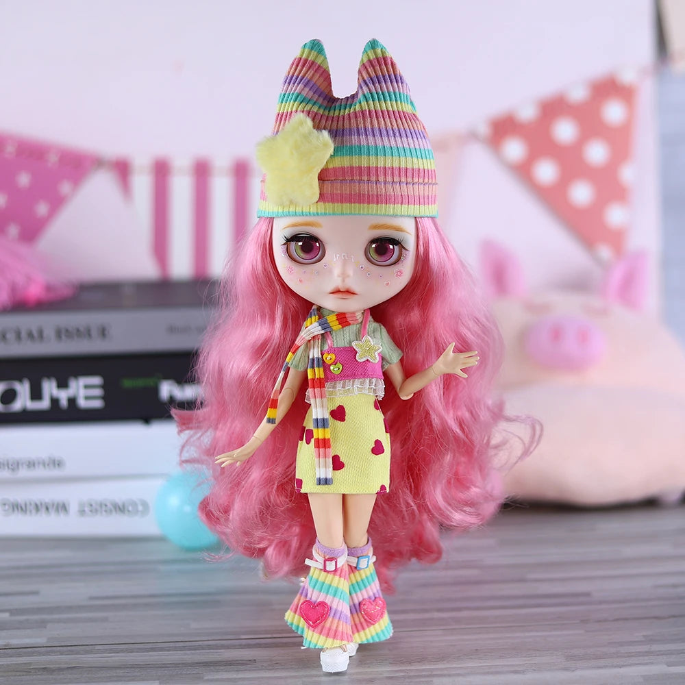 ICY DBS Blyth 1/6 doll hand-painted set dopamine girl double eyelid long eyelashes sleeping eyes doll set SD