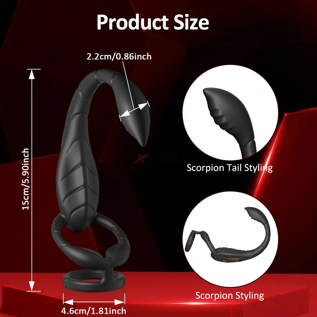 Ring Anal Plug Cock Ring Prostate Vibrator for Male Double Vibrating Delay Ejaculation Male Masturbator Sex Toys for Men