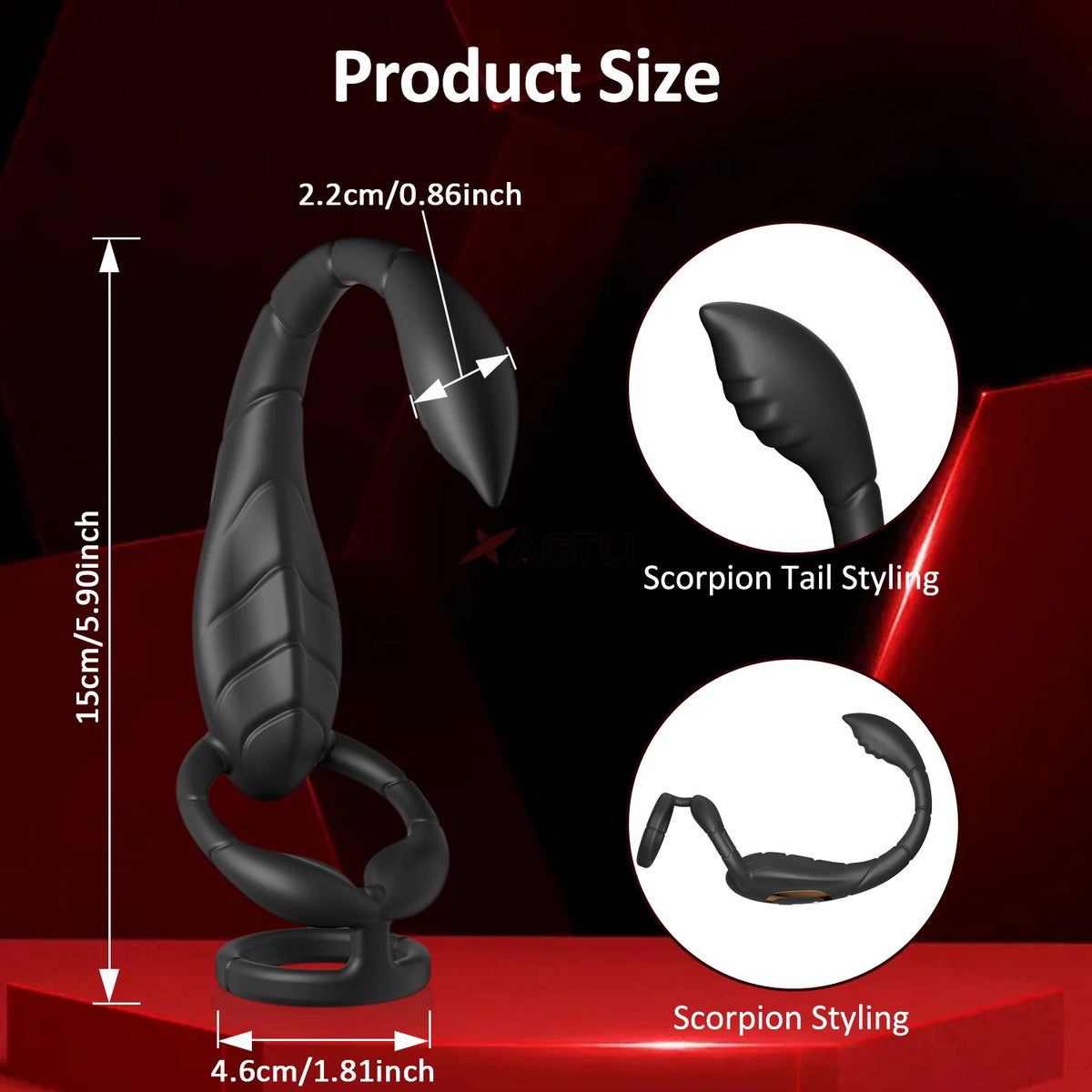 Ring Anal Plug Cock Ring Prostate Vibrator for Male Double Vibrating Delay Ejaculation Male Masturbator Sex Toys for Men