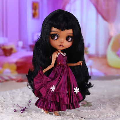ICY DBS Blyth 1/6  Hand-Painted Doll Set Black Skin Girl Gift SD