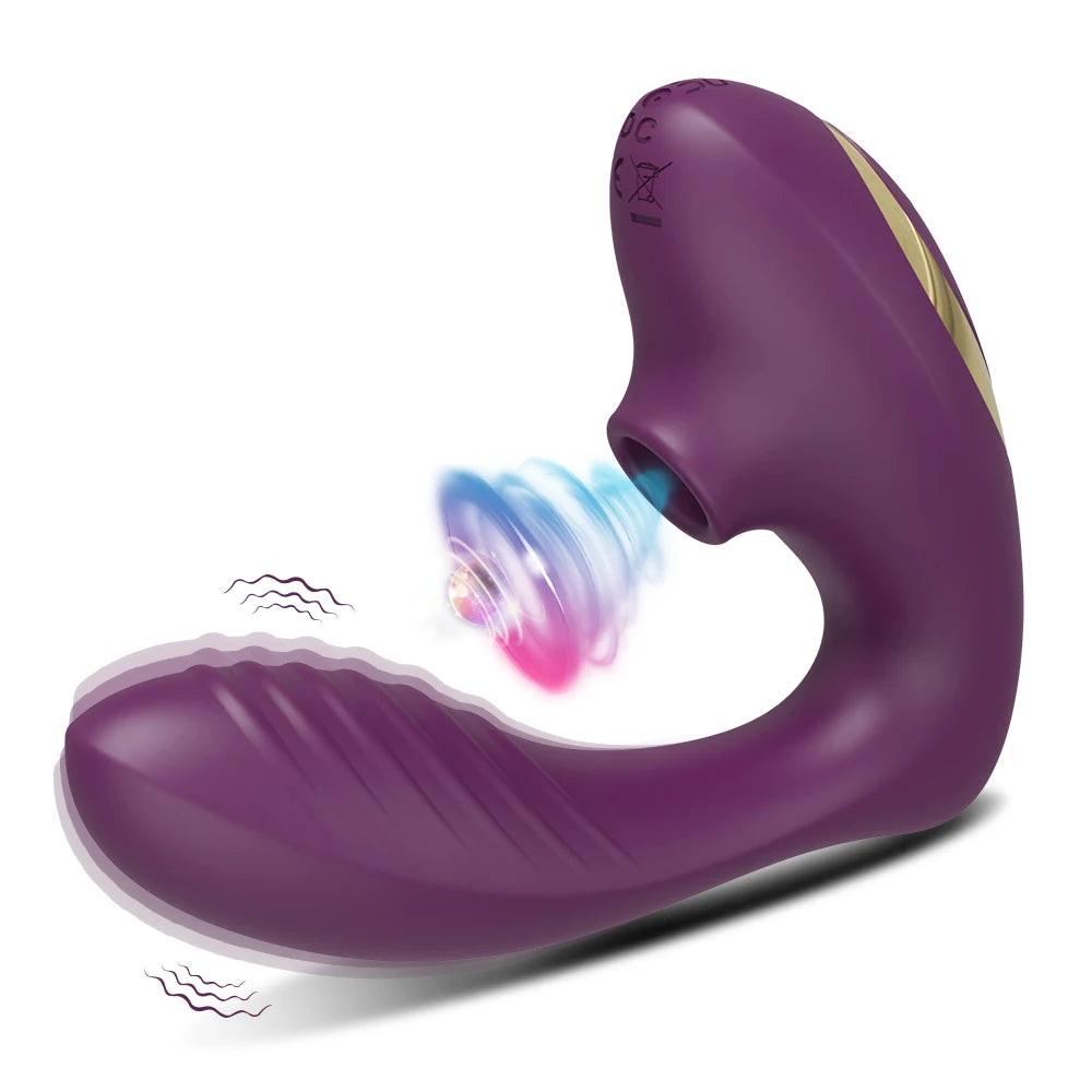 10 Speeds Vagina Sucking Vibrator Vibrating Sucker Oral Sex Suction Clitoris Stimulator Erotic Sex Toy for Women Sexual Wellness