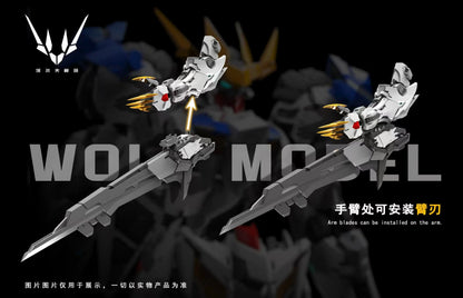 In Stock WOLF Second Batch of Repaired Version Model 1/100 MG Barbatos Wolf King GK Assembled Model Kit Movable Doll Robot