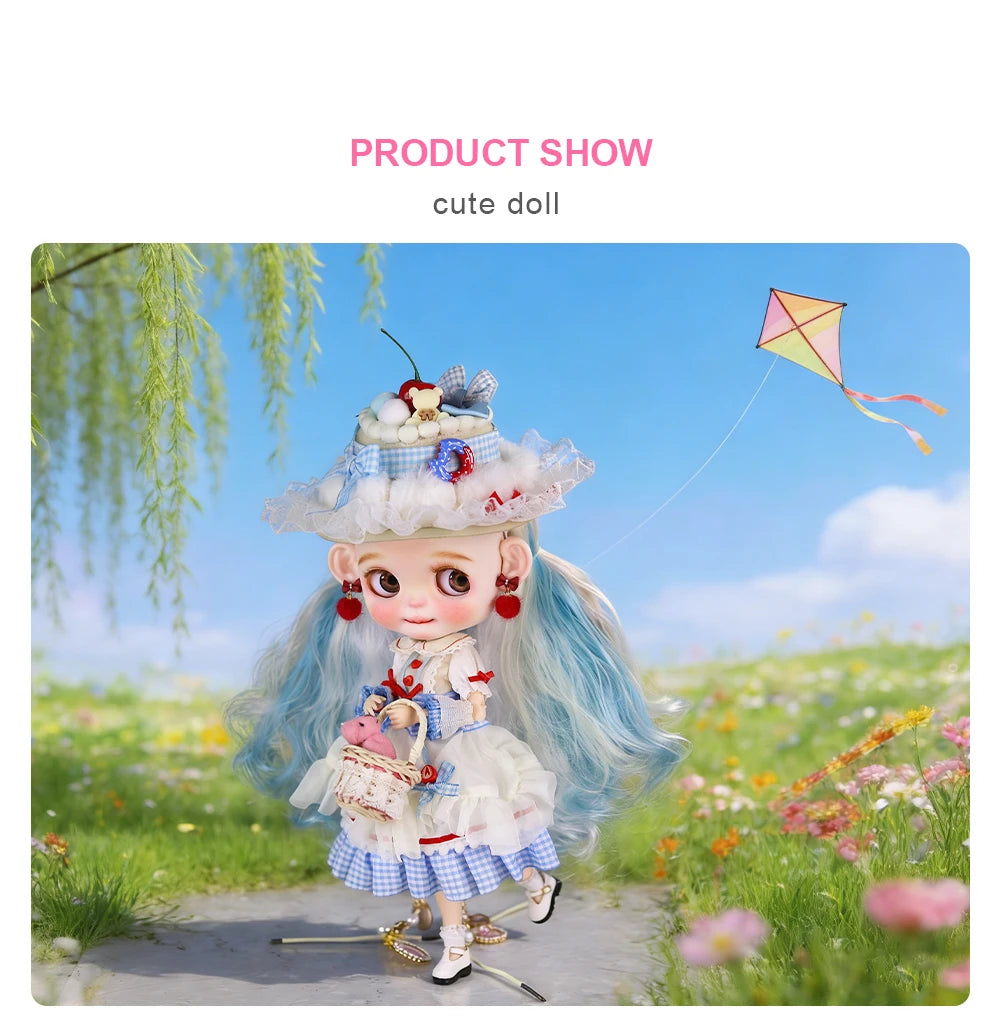 ICY DBS Blyth Doll 1/6  joint Body Elf Set Includes Hat Toy  and Gift