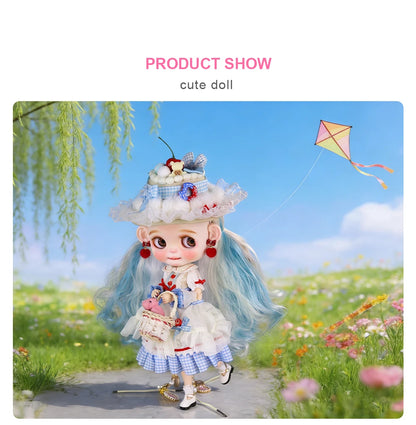 ICY DBS Blyth Doll 1/6  joint Body Elf Set Includes Hat Toy  and Gift