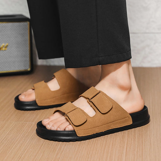 Summer Men Casual Sandals Beach Slippers Climbing Classic Roman Leather Fishing Comfortable Trekking Hiking Outdoor Fashion