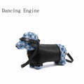 Women's Dog-Shaped PU Leather Crossbody Bag – Adjustable Strap, Blue