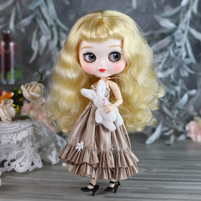 ICY DBS Blyth doll toy Simple Evening Dress Elegant Skirt Anime Costume