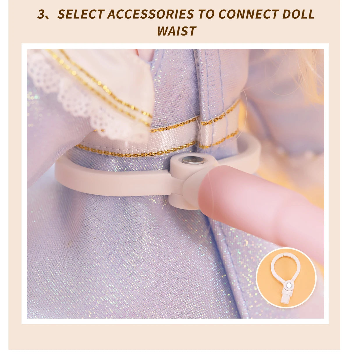 DBS icy Blyth doll multifunctional stand bracket for supporting doll 26cm*8.5cm anime girls gift