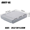 White SelfAdhesive Storage Drawer Box Makeup Pencil Tray Desk Hidden Under Desk Stand Self-adhesive Under-drawer Storage Box YH