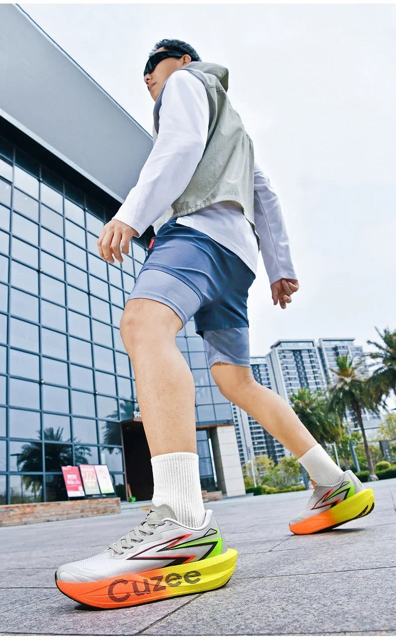 Men's Running Shoes Outdoor Sneakers Breathable Mesh Off-road Luxury shoes Trainer Shoes Couple Cushioning Race Non-Slip Fashion