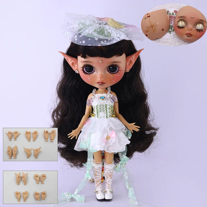 ICY DBS Blyth 1/6 Doll Hand drawn Elf Hand drawn Doll Set Including Elf Ears SD