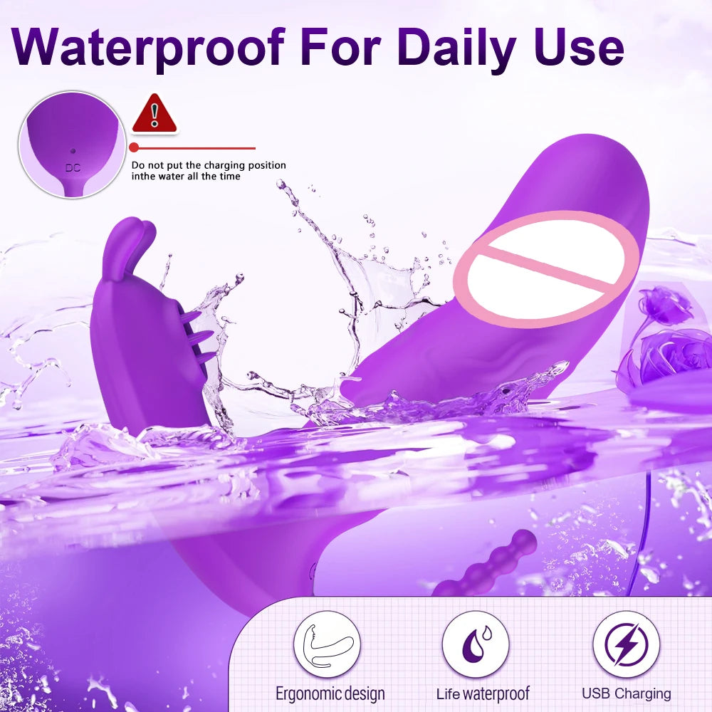 3 in 1 Wearable Dildo Vibrator  App Control Clitoris Stimulator Massager  Anal Plug Sex Machine  for Women Couples Adults 18