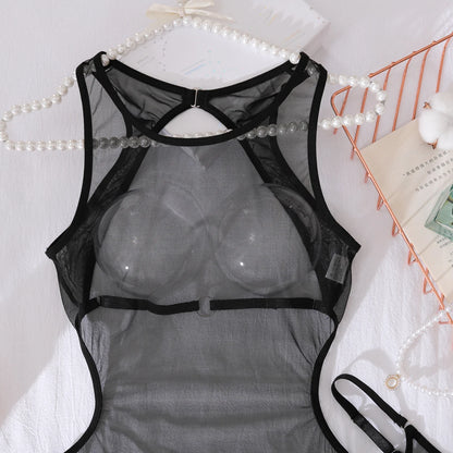 Women's Sheer Backless Mini Dress