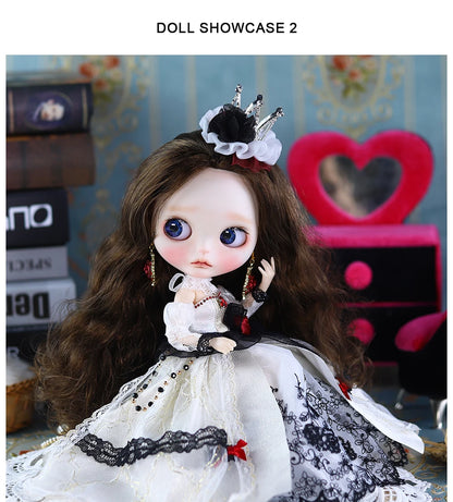 ICY DBS Blyth 1/6 Doll Hand Painted Set Morning Dew Tears Frosted Face Doll Set SD