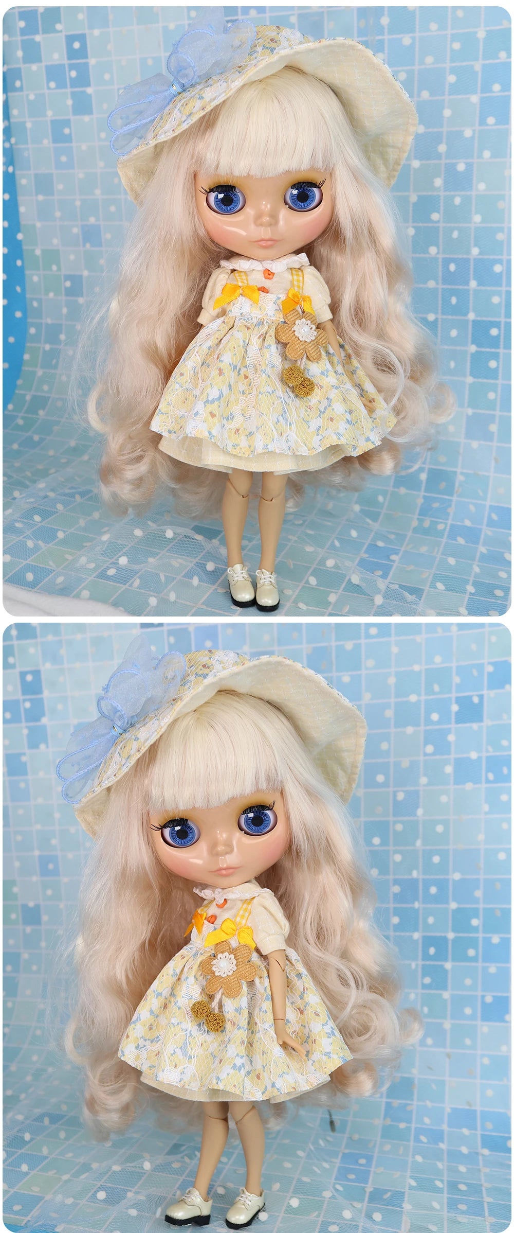 ICY DBS Blyth Doll 1/6 Clothing Joint Body Princess Dress Casual Clothing Toy Gift