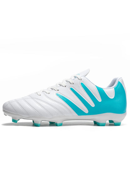 Durable Youth Football Boots PU Woven Upper TPU AG FG Studs Breathable Anti-Slip Wear-Resistant Sports Footwear