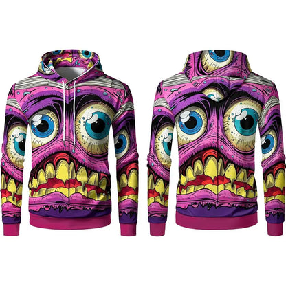 Halloween Monster Graphic Hoodie