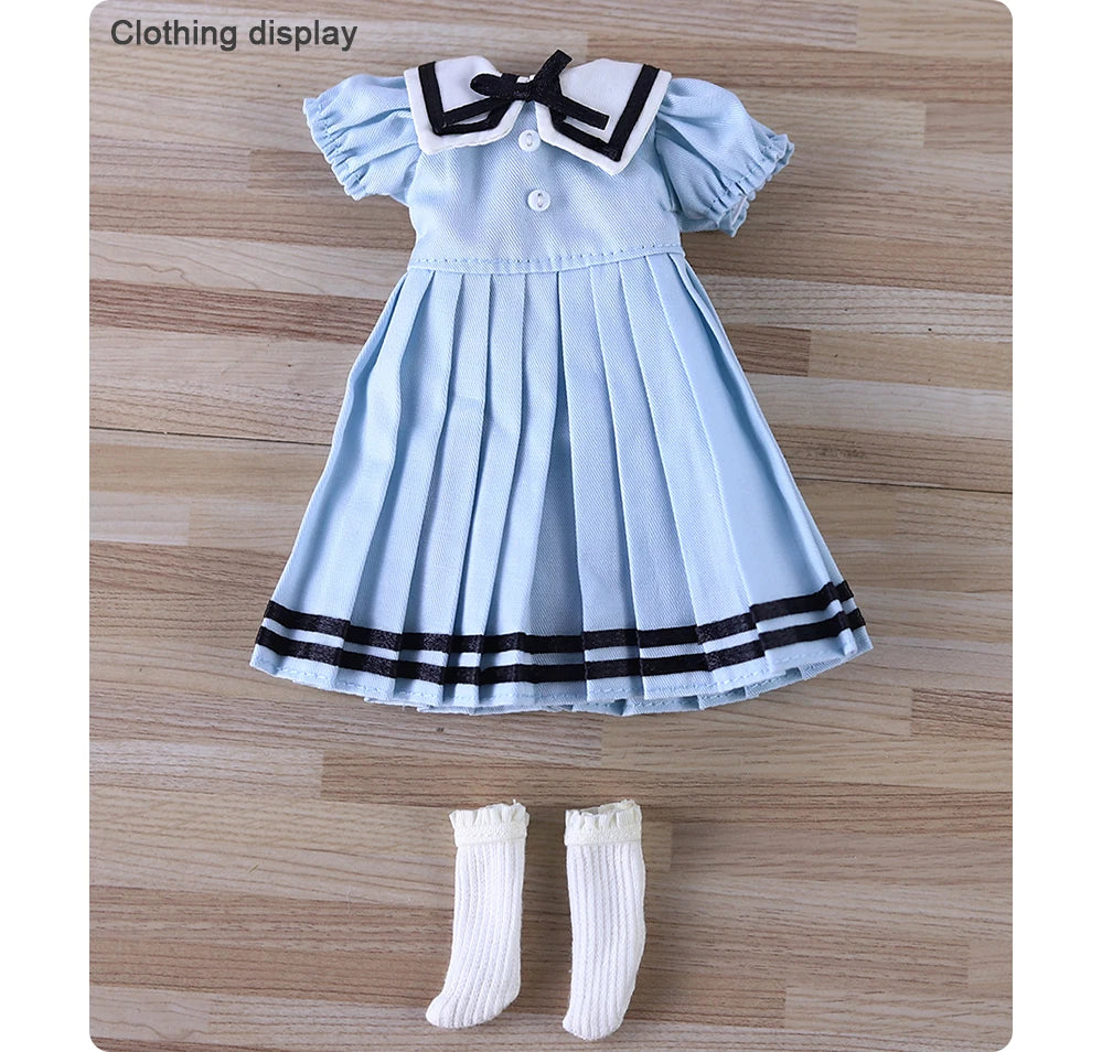 ICY DBS Blyth Doll Pleated Skirt Leather Jacket Hat Set Anime Girl jiontBody 1/6 BJD