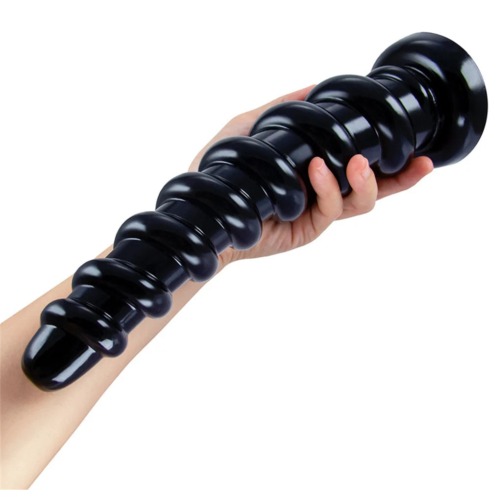 Huge Spiral Anal Butt Plug Dildo Beads Buttplug Dildo Prostate Massager Masturbators Adult Toy Sexy Toys ForGay Men Woman 18+