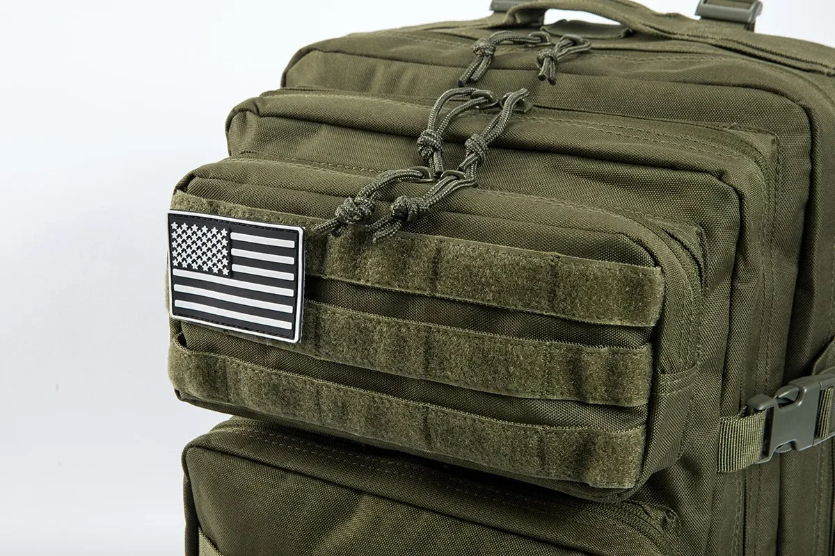 45L Tactical Travel Backpack Molle Large Capacity Multi Pocket Storage Bag Durable Wear Resistant Camping Hiking Trekking Bushcraft Daypack Heavy Duty Rucksack For Men Women Business Trips Mountain Climbing Daily Commute Lugg