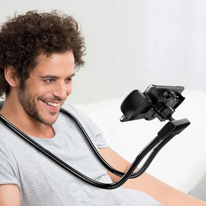 Lazy Hanging Neck Phone Stand Holder Rotatable Mobile Phone Stand Necklace Bracket Bed 360 Degree Phone Holder For Smartphones