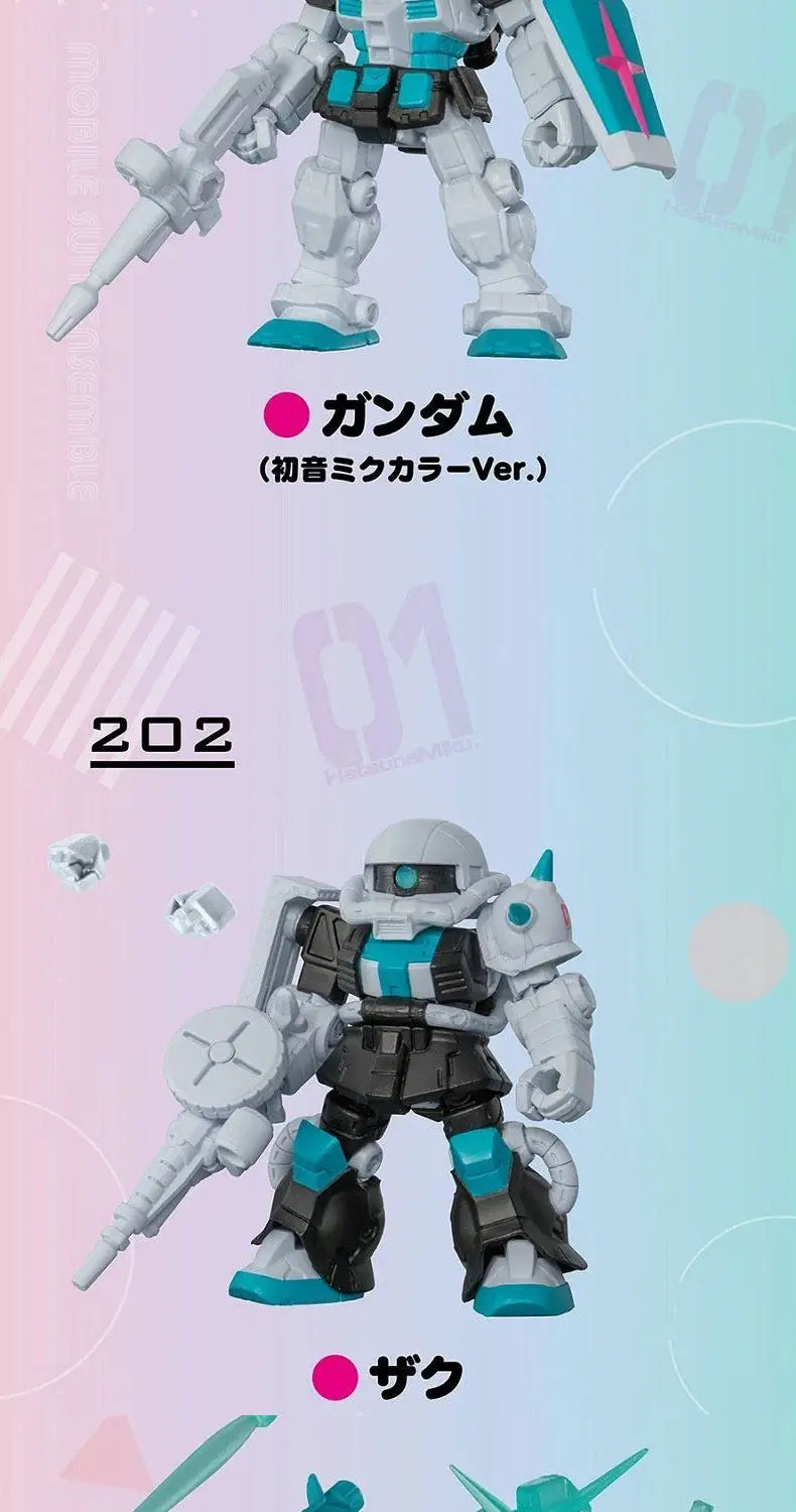 Bandai Gashapon Mobile Suit Ensemble (MSE) Gundam RX-78-2 Strike Hi-Nu Wing Astray ZZ Barbatos Assemble Model Kit Toy