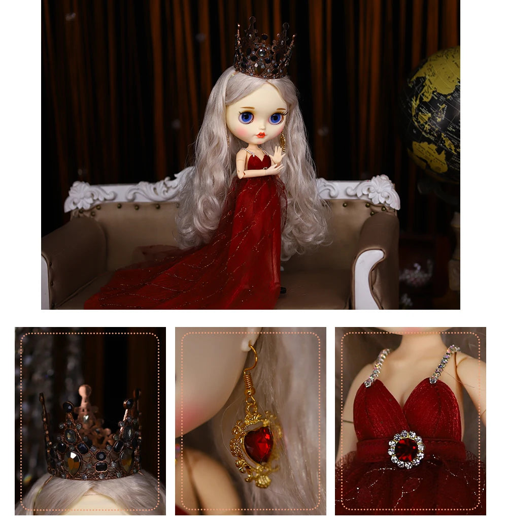 ICY DBS Blyth Doll 1/6 Clothing Joint Body Princess Dress Casual Clothing Toy Gift