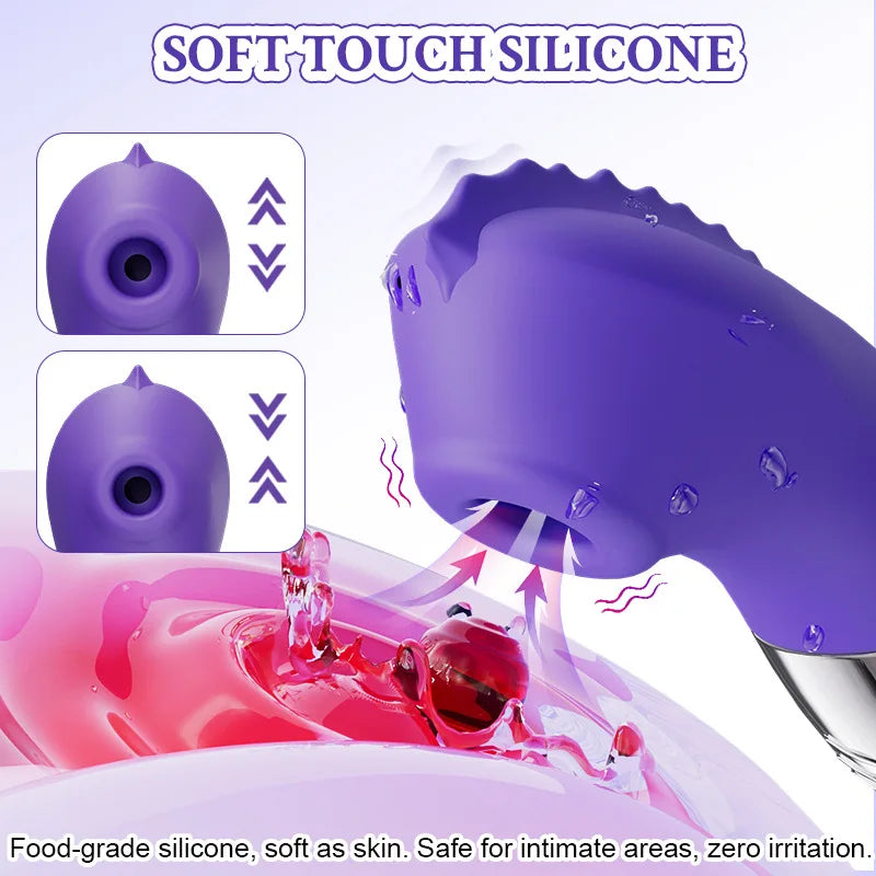 Powerful Clit Sucking Vibrator for Women Sucker Oral Suction Nipple Clitoris Stimulator Sex Toy for Adults Masturbator