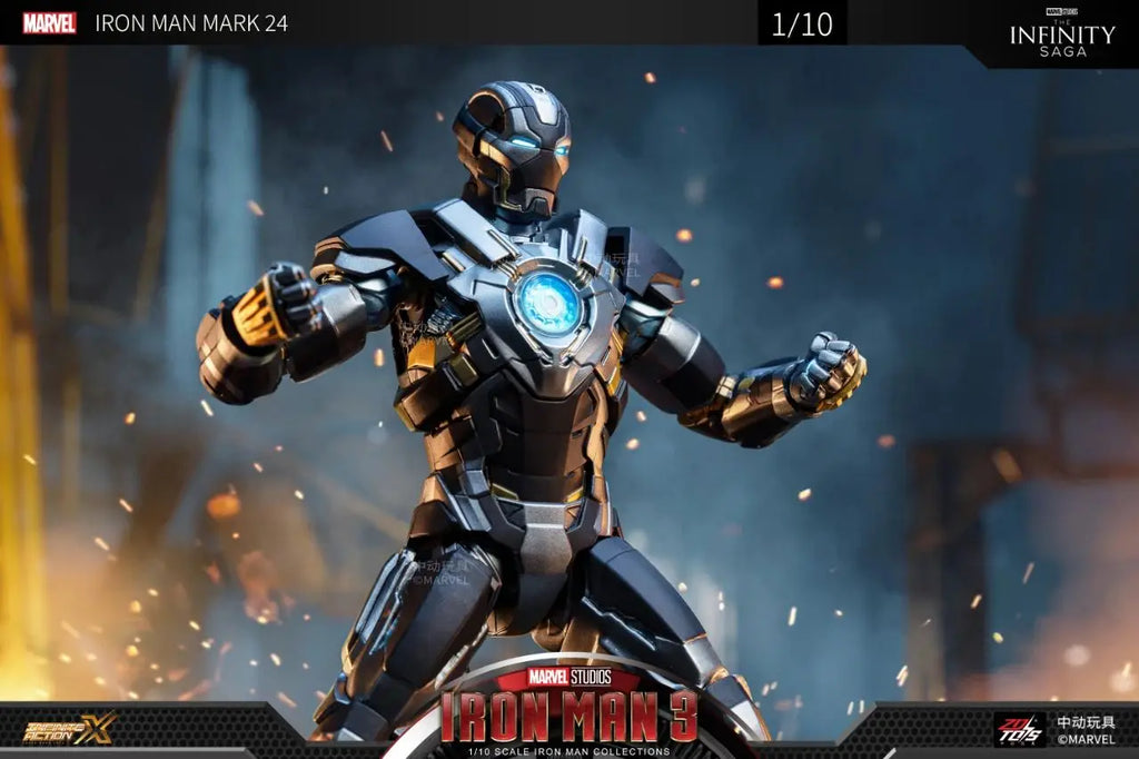 ZD Toys Iron Man MK15 MK16 War Machine MK2 Action Figure Iron Man Mk47 MK35 Red Snapper 1/10 Scale Iron Man Collections Gift