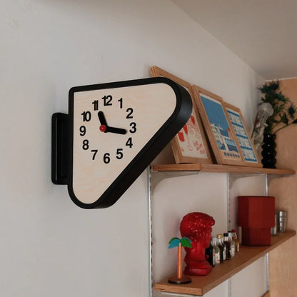 Luxury Triangle Wall Clock Corner Double Sided Wall Clock Creative Art Living Room Clocks Kitchen Bedroom Watch Home Decor