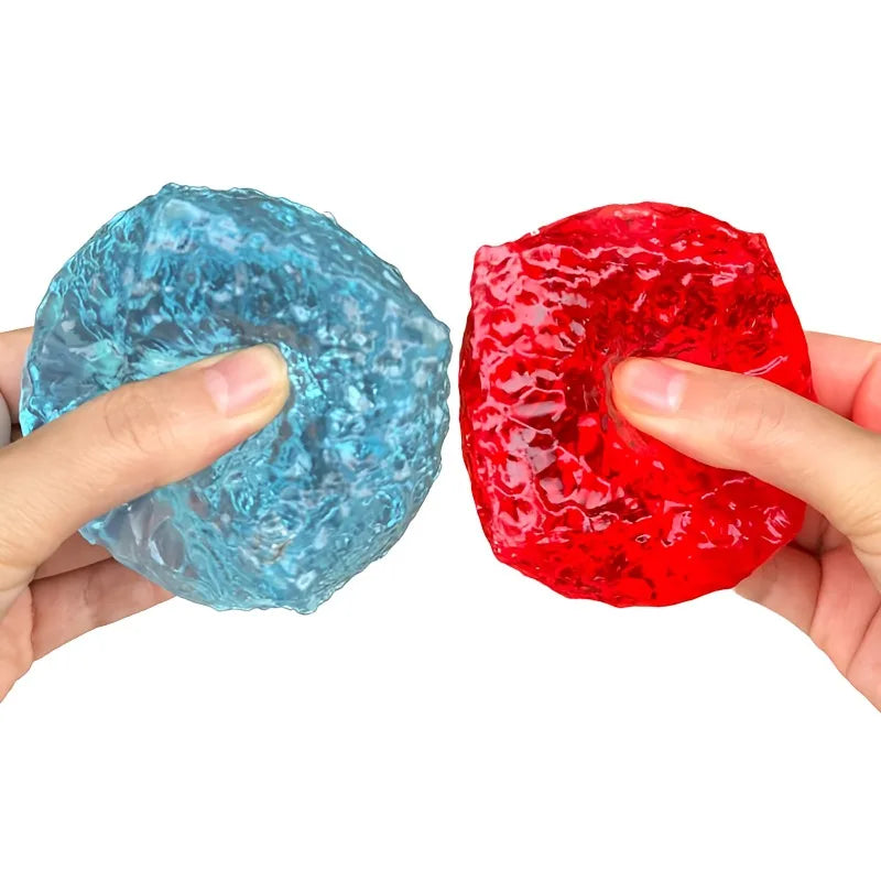 Squishy Ice Skin Maltose Fidget Toy Shiny Square Stress Relief Squeeze Toy Soft Cube Slow Rebound Toy for Friend Festival Gifts