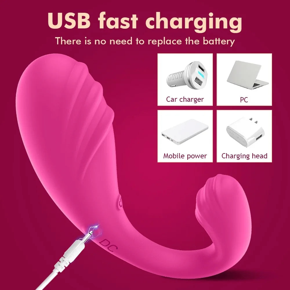 Dual Motors APP Remote Control Vibrator Dildo For Women Wireless Bluetooth G Spot Anal Vibratoring Female Clit Vibrating Panties