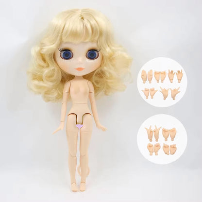 ICY DBS Blyth Doll Joint Body 30CM BJD Toy White Shiny Face and frosted Face with Extra Hands AB and Panel 1/6 DIY Fashion Doll