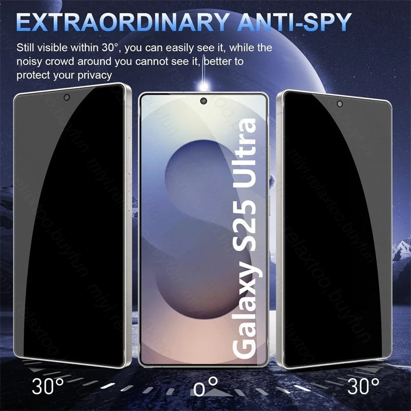 S25Ultra 2Pcs Anti-Spy Screen Protector For Samsung Galaxy S25 S26 Ultra S25+ S26+ S 25 Edge 5G 9H Tempered Glass Privacy Film