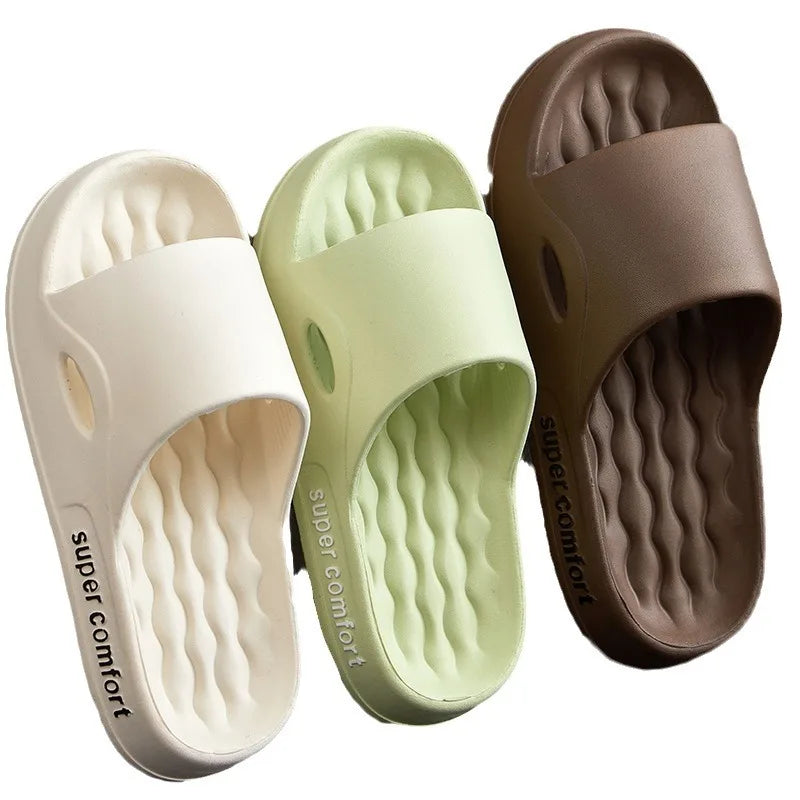 Fashion Men's Summer Ligtweight EVA Indoor Home Sandals Slippers Shoes Men Slippers Outdoor Students Women Comfortable Slides