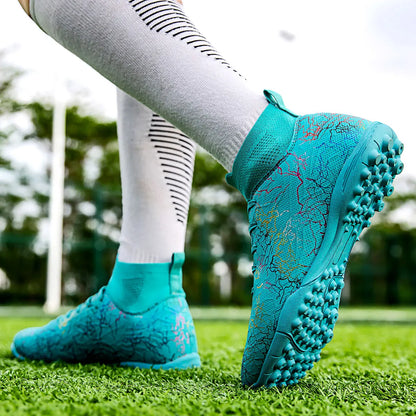 New Men Football Boots Breathable Sport Training Soccer Shoes Cleats Sport Outdoor TF Futsal Match Turf Grass Drop Shipping