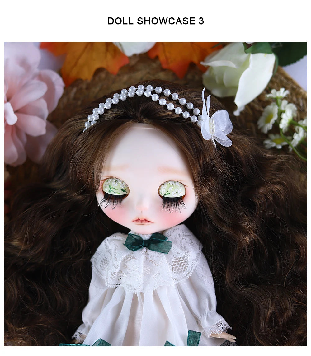 ICY DBS Blyth 1/6 Doll Hand Painted Set Morning Dew Tears Frosted Face Doll Set SD