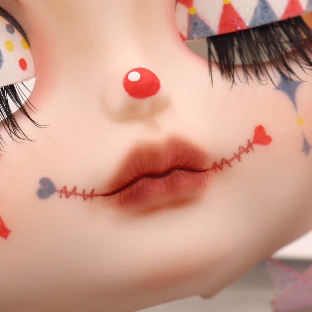 ICY DBS Blyth Baby Face DIY Matte Face Hand Painted Makeup Backplate and Screws
